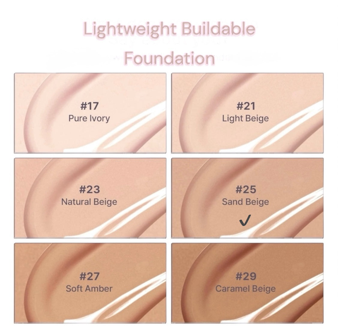 2aN- Gleaming Tension Pact- Moisturising / Skin Cover- #25 Sand Beige