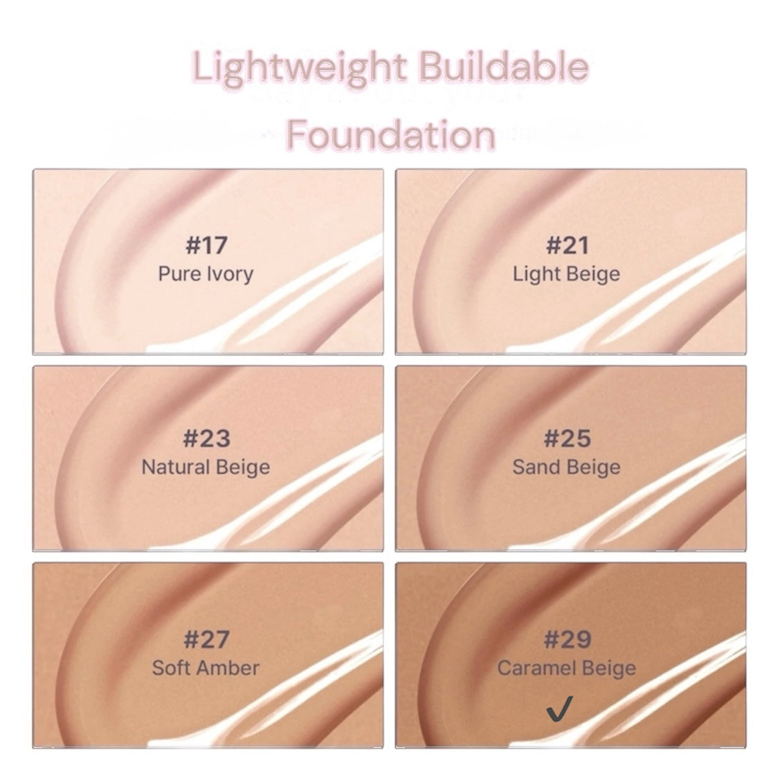 2aN- Gleaming Tension Pact- Moisturising / Skin Cover- #29 Caramel Beige