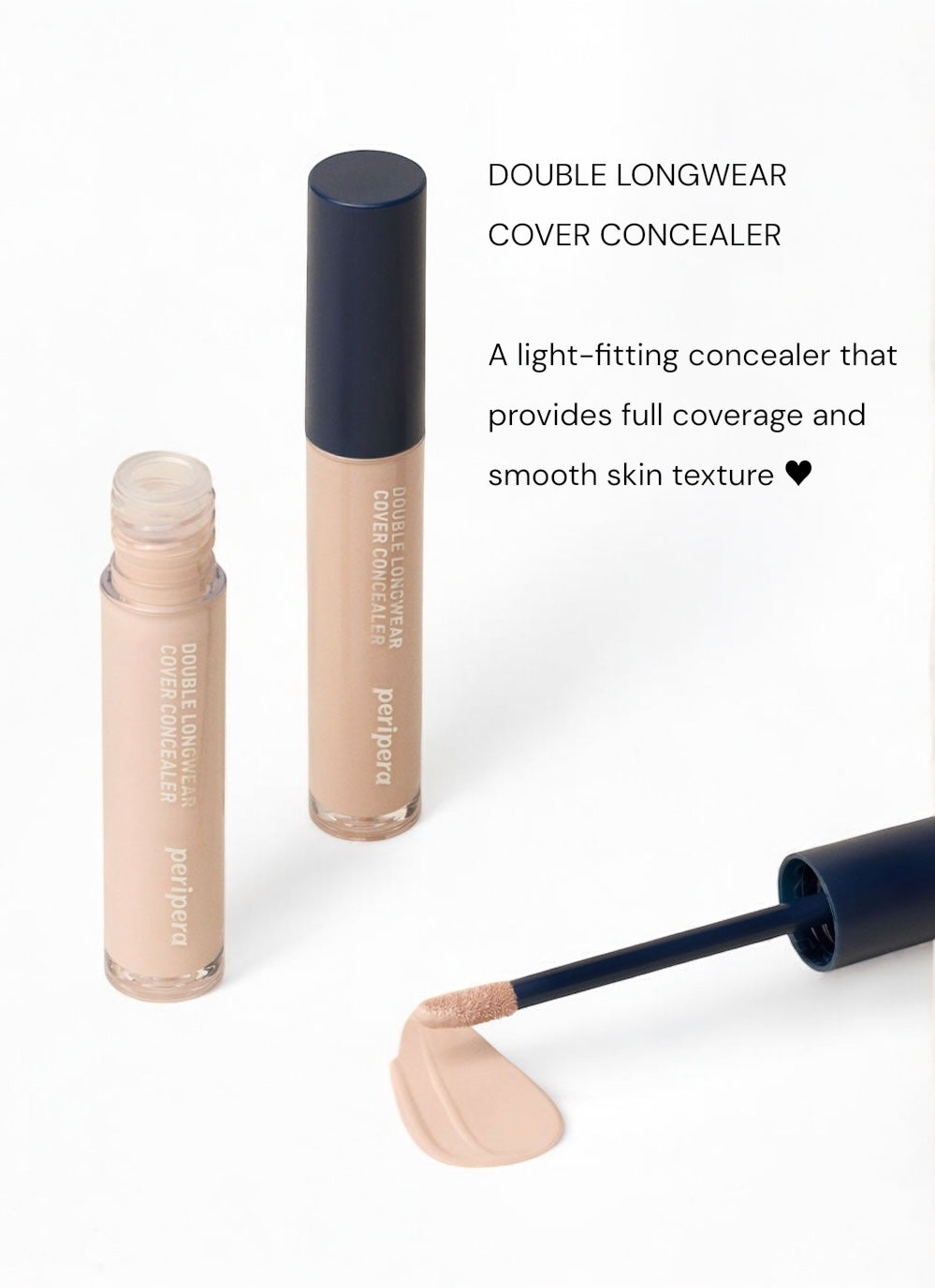 peripera -  Double Longwear Cover Concealer- 07N Porcelain