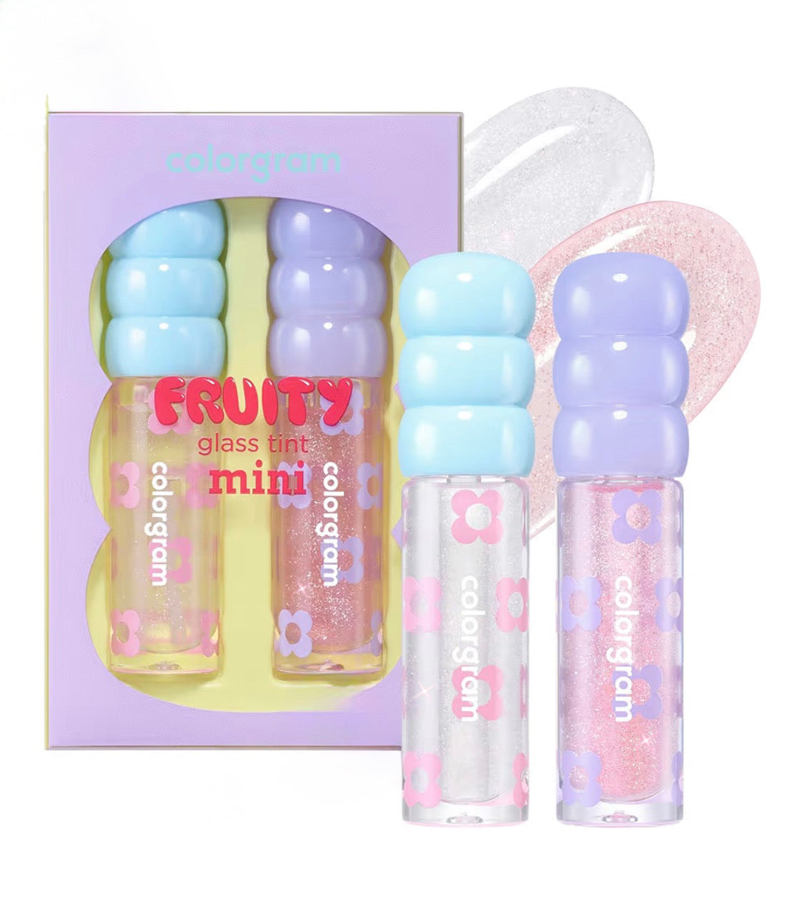 COLORGRAM- Fruity Glass Tint Mini Set- #01 Double Gloss