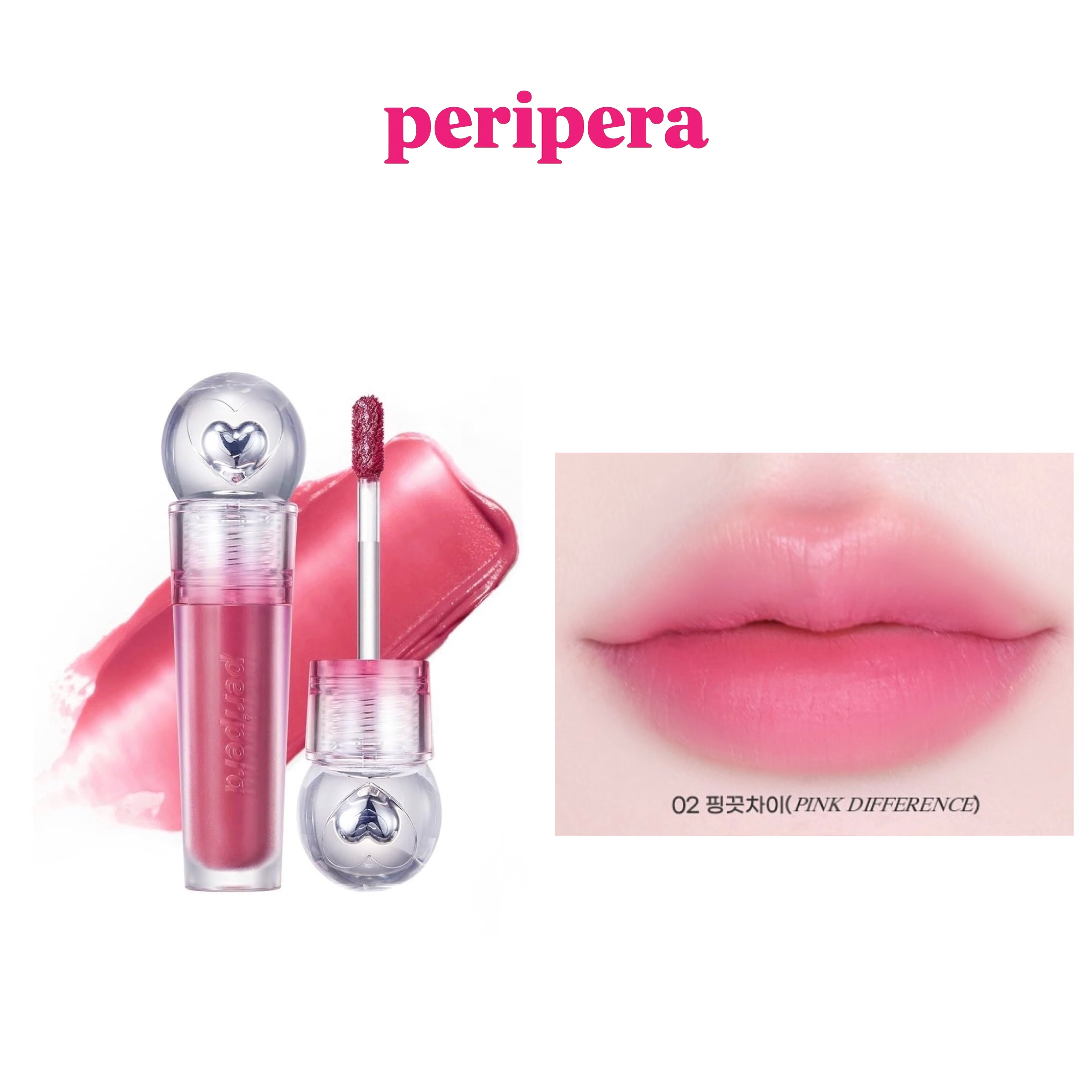 peripera- Ink Jellable Tint- #02 Pink Difference