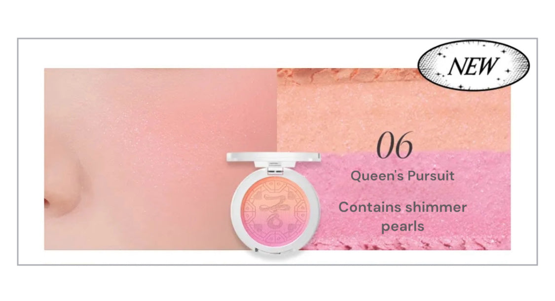 peripera- Pure Blushed Custom Cheek- Princess Hours Collaboration- #06 Queens Pink