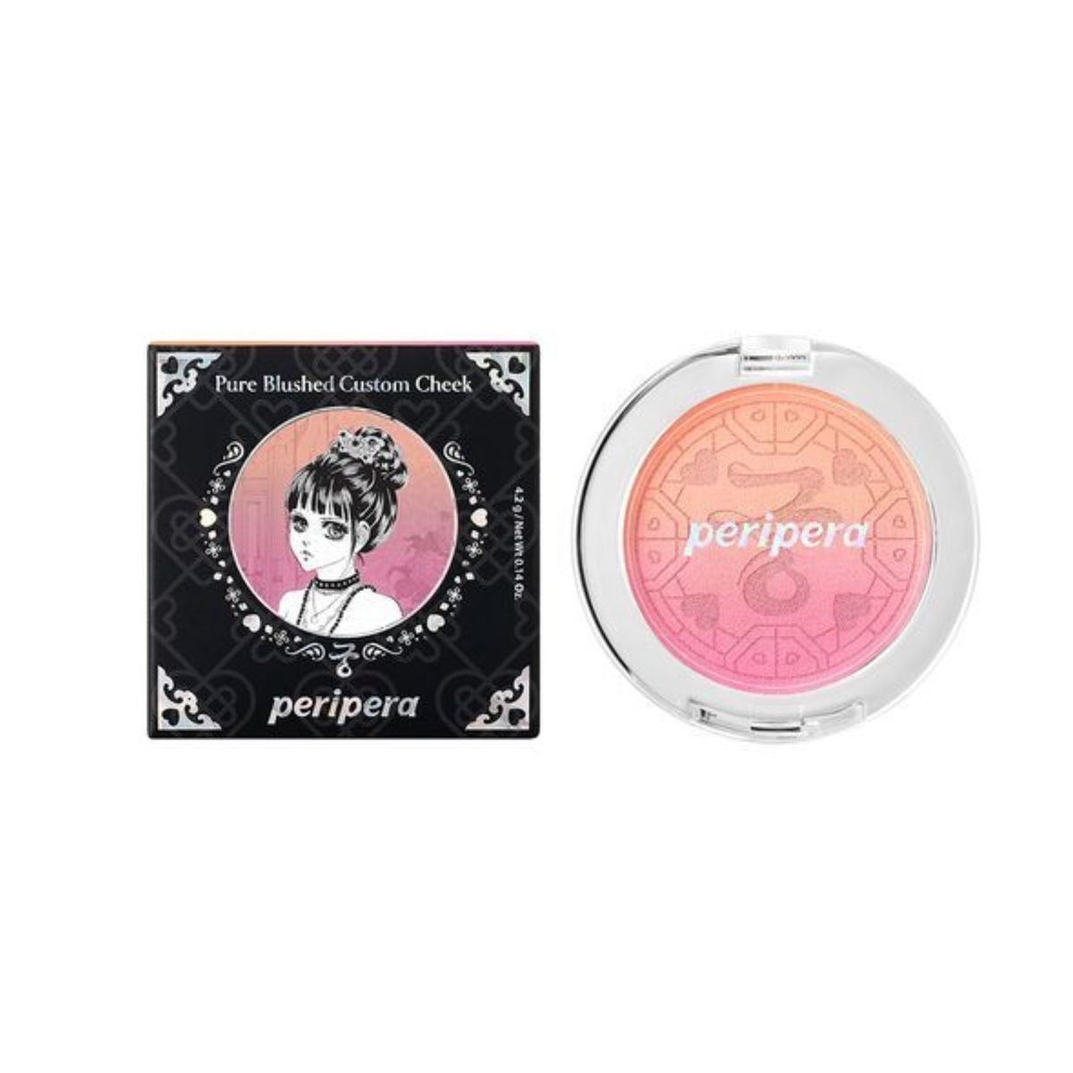 peripera- Pure Blushed Custom Cheek- Princess Hours Collaboration- Queens Pink