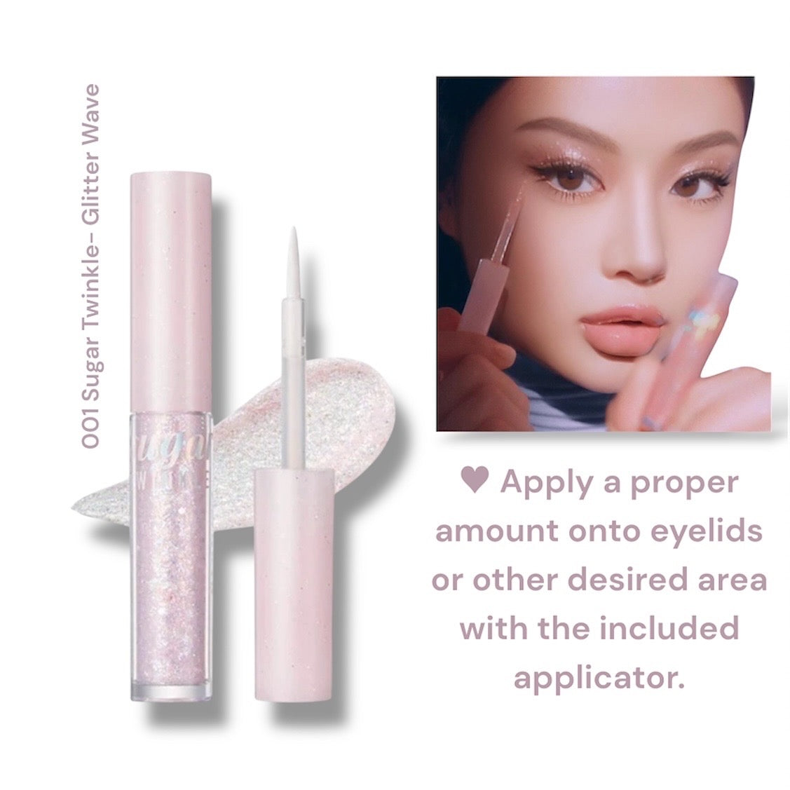 peripera- Sugar Twinkle- #001 Glitter Wave