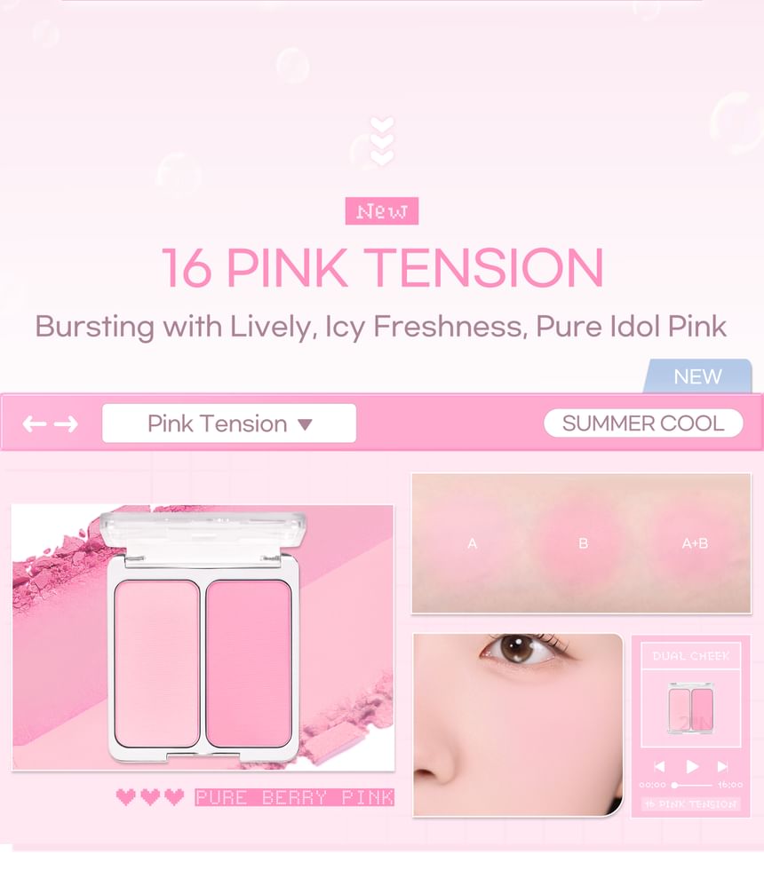 2aN Dual Cheek - #16 Pink Tension