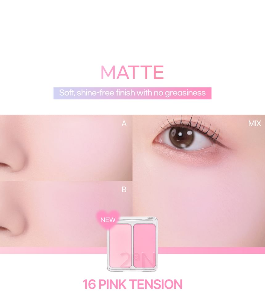 2aN Dual Cheek - #16 Pink Tension